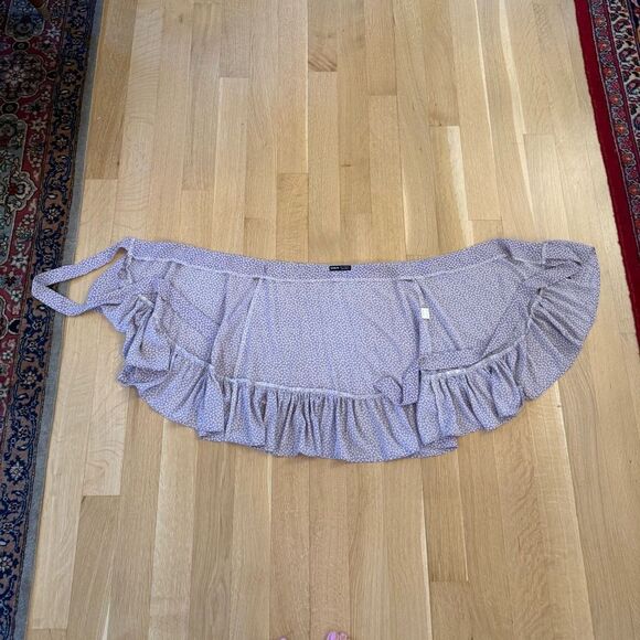 SHEIN Purple Floral Wrap Mini Skirt - Picture 5 of 6